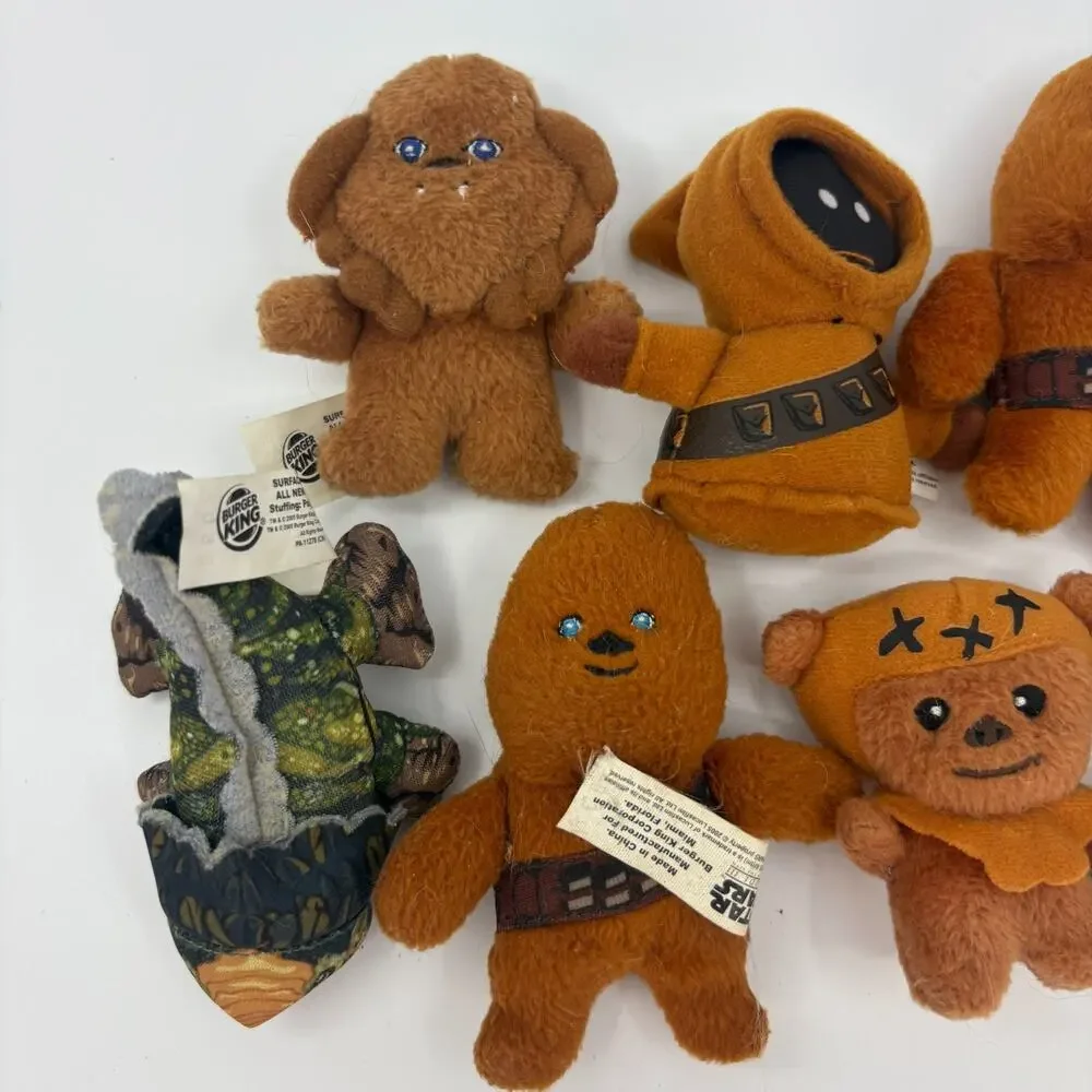 Star Wars Episode III Burger King Plush Toy Lot Of 7 2005 Characters
